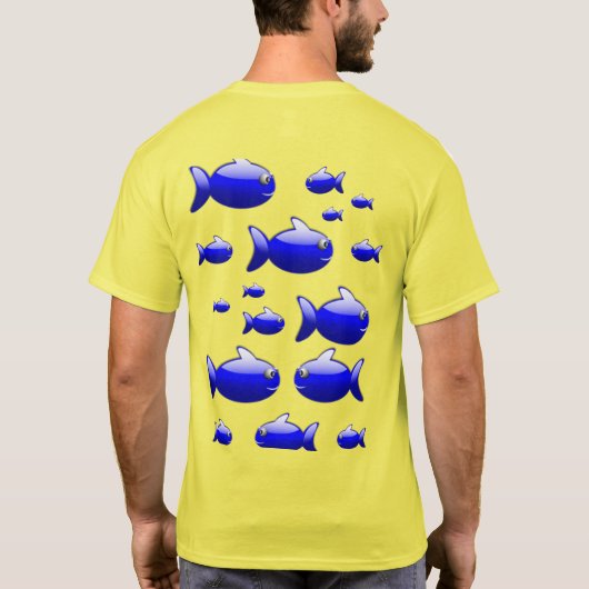 De Dye T-shirt Vis (Achterkant)