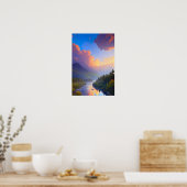 De dynamische schoonheid van de Natuur Poster (Keuken)