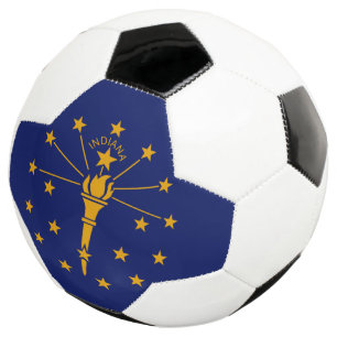 De dynamische Vlag van de Staat van Indiana Voetbal