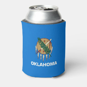 De dynamische Vlag van de Staat van Oklahoma Blikjeskoeler