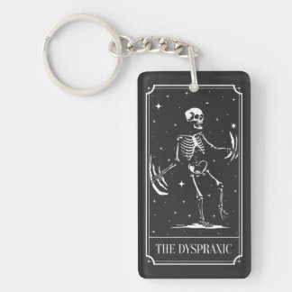 De Dyspraktische Tarotkaartbewustzijn Sleutelhanger