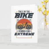 De E In De Fiets Staat Voor Extreem Kaart (Gele Bloem)