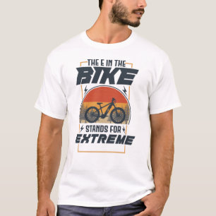de E in de wiegenstrengen voor extreem T-shirt
