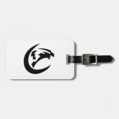De Eagle Bagagelabel met lederriem (Voorkant horizontaal)