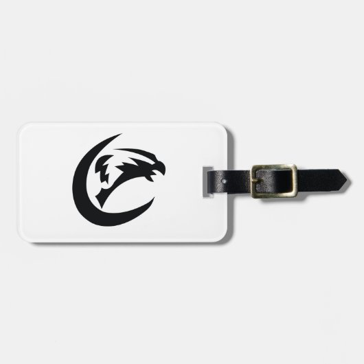 De Eagle Bagagelabel met lederriem (Voorkant horizontaal)