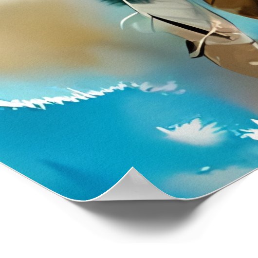 De Eagle Dreamcatcher | Digitaal Kunst Poster (Hoek)