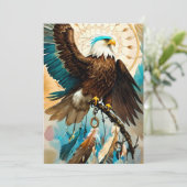 De Eagle Dreamcatcher | plat Wenskaart Kaart (Staand voorkant)