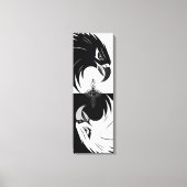 De "Eagle Eye" gestrekte canvas print (Voorkant)