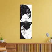 De "Eagle Eye" gestrekte canvas print (Insitu (Woonkamer))