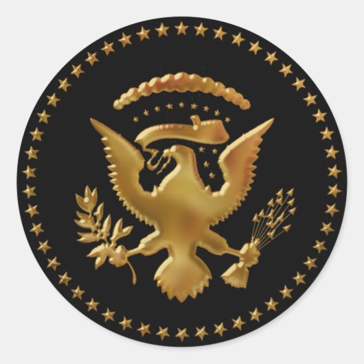 De Eagle is geland... Ronde Sticker (Voorkant)