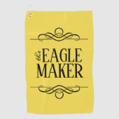 De Eagle Maker Golfhanddoek (Voorkant)