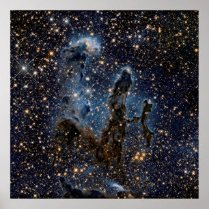 De Eagle Nebula o.b.a. de pijlers van de schepping Poster