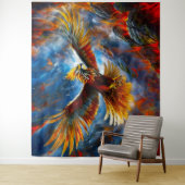 De Eagle Phoenix Wandkleed (In situ)