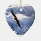 De Eagle weest het Storm Keramisch Ornament (Rechts)