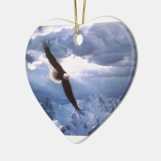 De Eagle weest het Storm Keramisch Ornament (Links)