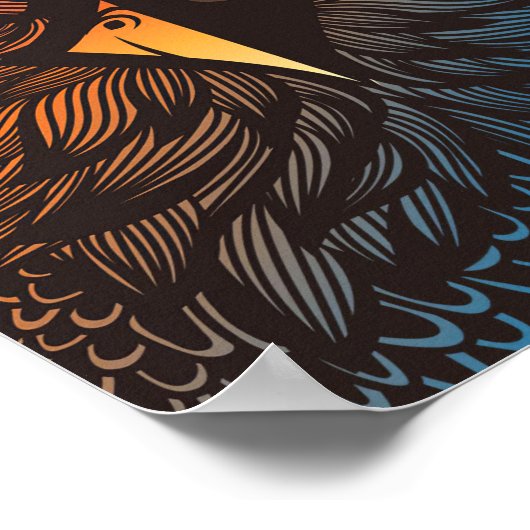 De Eagle ziet zijn prooi Poster (Hoek)