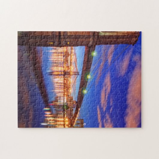 De East River, Brooklyn Bridge, Manhattan Legpuzzel (Horizontaal)