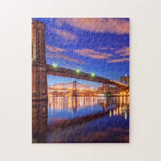 De East River, Brooklyn Bridge, Manhattan Legpuzzel (Verticaal)