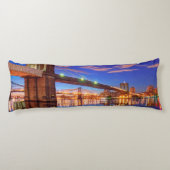 De East River, Brooklyn Bridge, Manhattan Lichaamskussen (Achterkant)