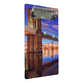 De East River, Brooklyn Bridge, Manhattan Mini Klembord (Schuin)