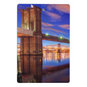 De East River, Brooklyn Bridge, Manhattan Mini Klembord (Achterkant)