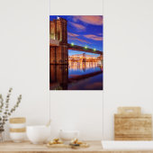 De East River, Brooklyn Bridge, Manhattan Poster (Keuken)