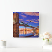 De East River, Brooklyn Bridge, Manhattan Vierkante Klok (Huis)