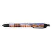 De East River, Brooklyn Bridge, Manhattan Zwarte Inkt Pen (Bodem)