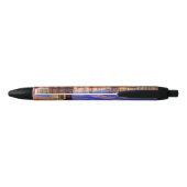 De East River, Brooklyn Bridge, Manhattan Zwarte Inkt Pen (Achterkant)