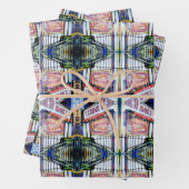 De East Village Wrapping Paper Flat Sheet Set van (In situ)