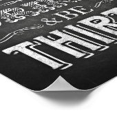 De EAT DRINK van de Stijl van de krijt en BEDRAG d Poster (Hoek)