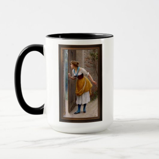 De Eavesdropper van Eugen von Blaas Mok (Links)