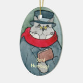 De EbeMeowzer van de Kerstak van Carol Keramisch Ornament (Links)