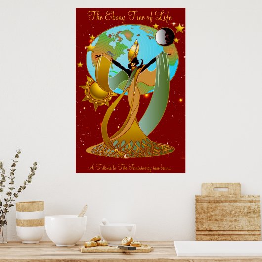 De Ebony-boom Poster (Keuken)