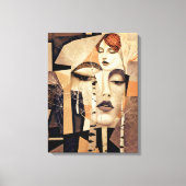 De Echo van “Virelle” – Een Abstract Portret Canvas Afdruk (Voorkant)