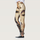 De Echo van “Virelle” – Een Abstract Portret Leggings (Links)