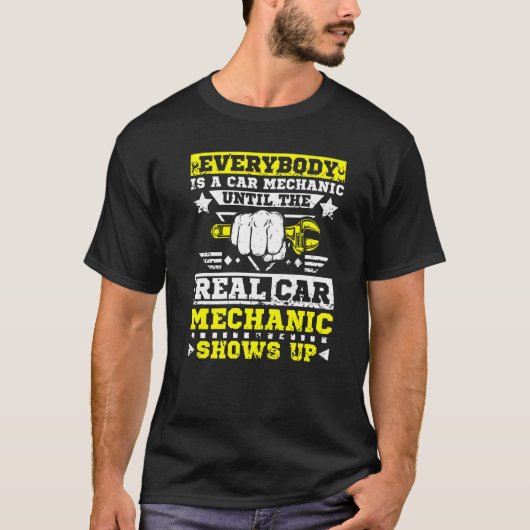 De Echte Automonteur Komt Opdagen T-shirt (Voorkant)