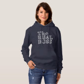 De echte baas hoodie (Voorkant volledig)