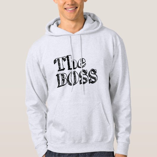 De echte baas hoodie (Voorkant)