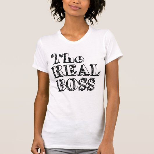 De echte baas t-shirt (Voorkant)