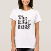 De echte baas t-shirt (Voorkant)