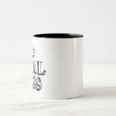 De echte baas tweekleurige koffiemok (Center)