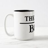 De echte baas tweekleurige koffiemok (Links)