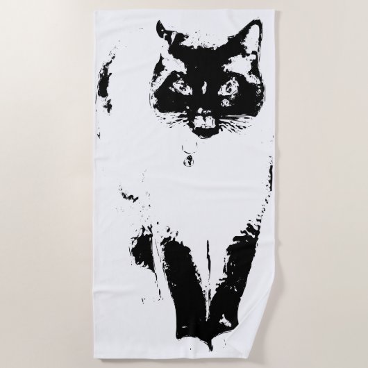 De echte badmeester strandlaken (Voorkant)