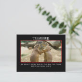 De echte betekenis van teamwork briefkaart (Staand voorkant)