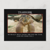 De echte betekenis van teamwork briefkaart (Voorkant)