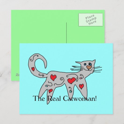 de echte briefkaarten (Voorkant / Achterkant)