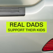 DE ECHTE DADS STEUNEN HUN KINDEREN BUMPERSTICKER (Op auto)