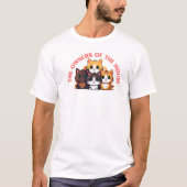 De echte eigenaren van het huis - Funny Pet Design T-shirt (Voorkant)