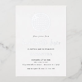 De Echte Folie van de Bachelorette van het Manuscr Uitnodiging